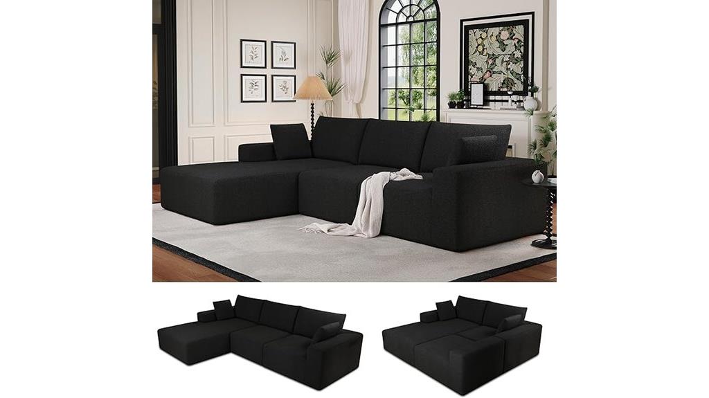 108 inch deep chaise sofa