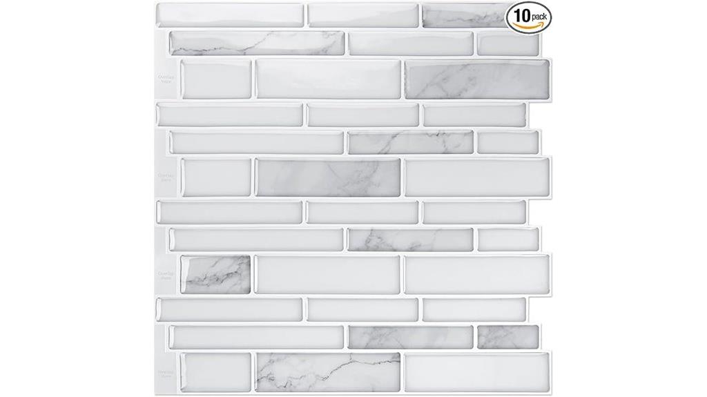 10 sheet peel and stick tiles