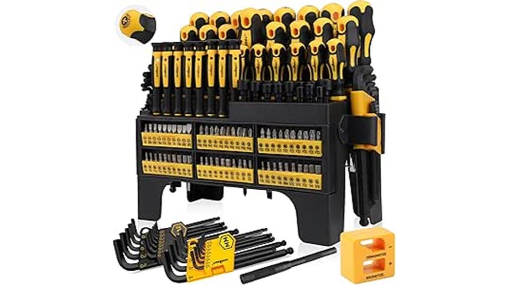 140 piece magnetic screwdriver set