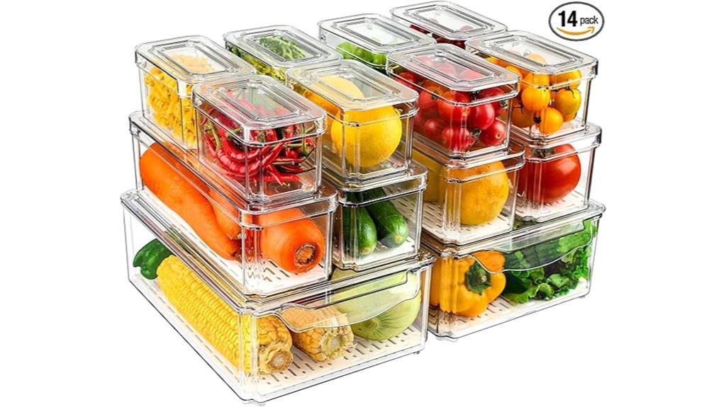 14 piece fridge storage set