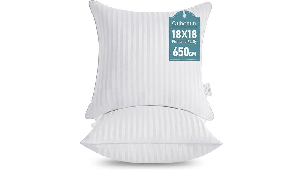 18x18 pillow inserts pack