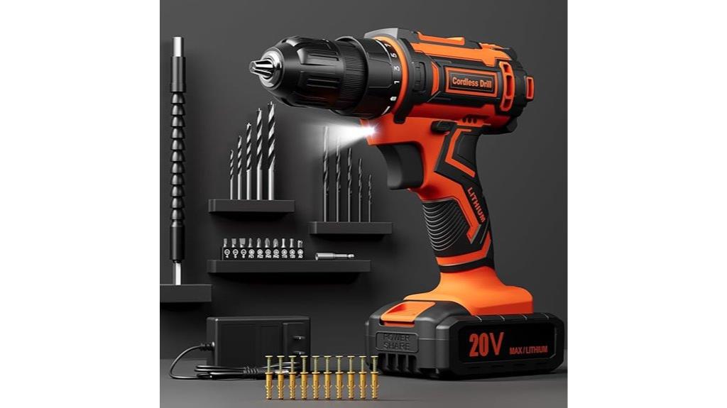 20v drill set with bits