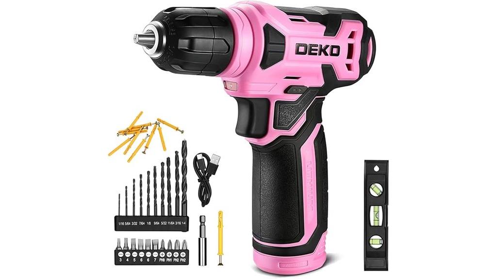 8v cordless drill set