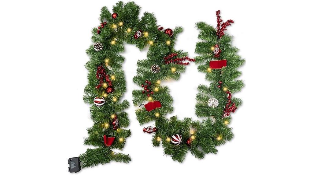 9 foot led christmas garland