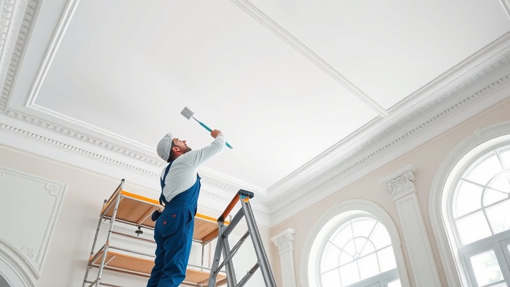 achieve streak free ceiling paint