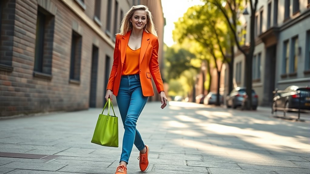 add colorful accessories confidently