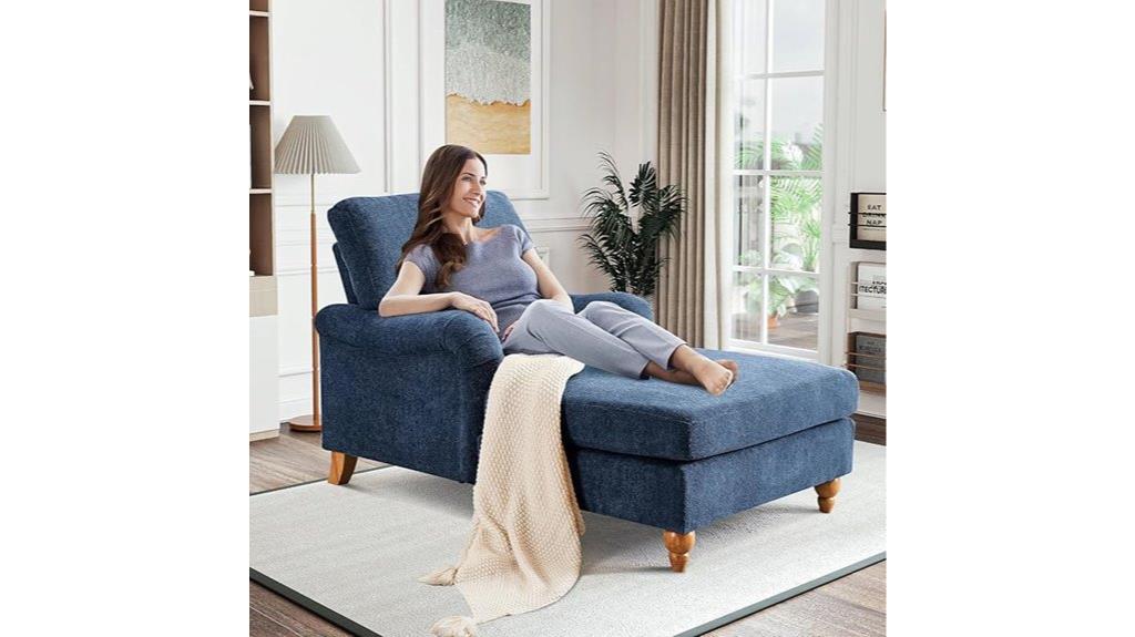 adjustable backrest lounge chair