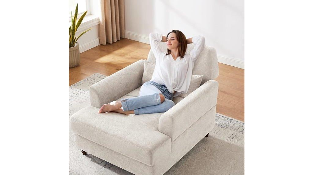 adjustable backrest lounge chair