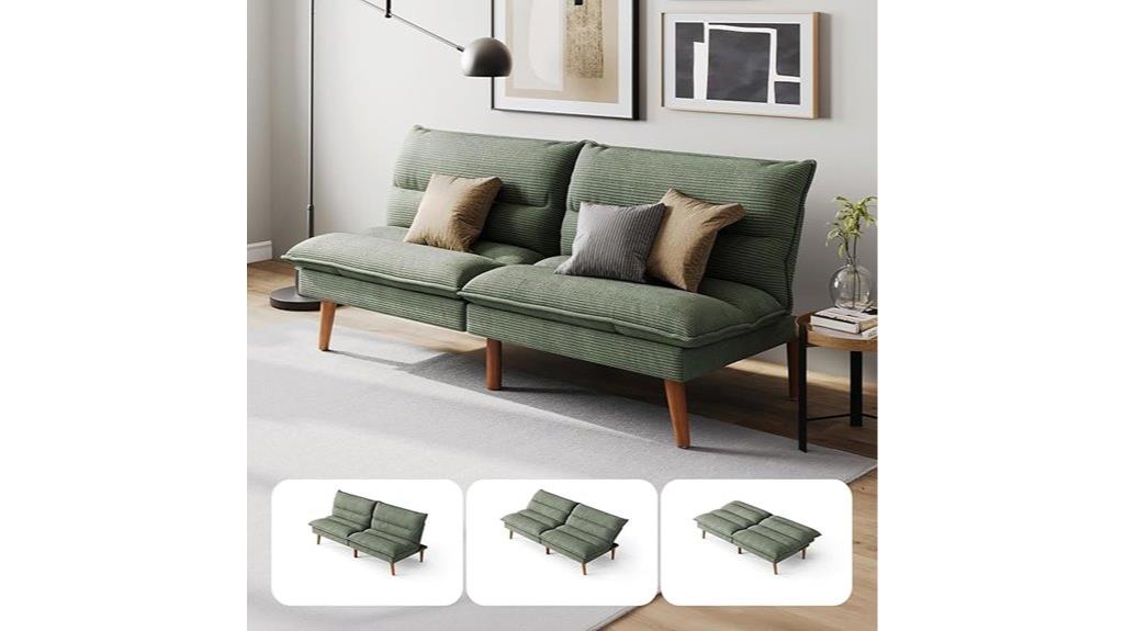 adjustable backrest sofa bed