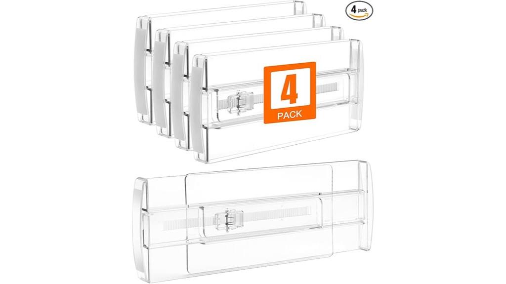 adjustable clothing drawer organizers