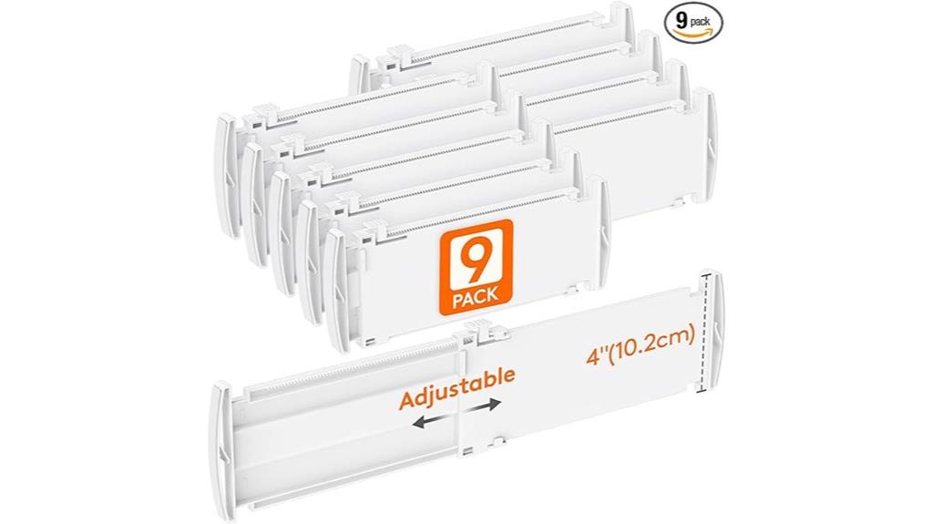 adjustable drawer divider set