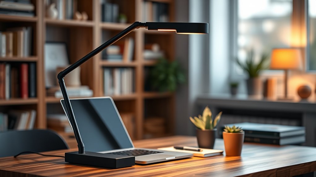 adjustable ergonomic space saving lighting