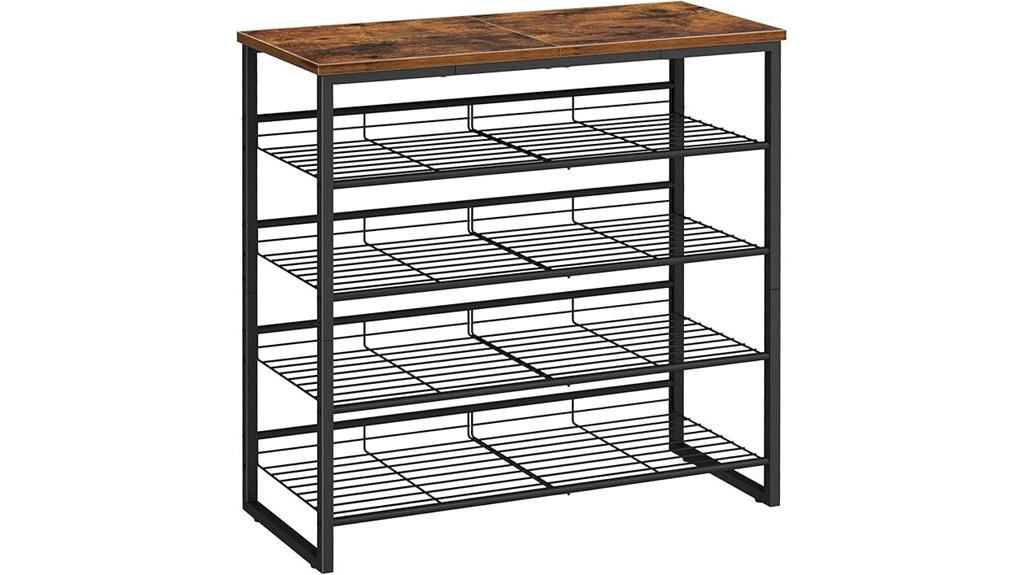 adjustable multi tier shoe storage