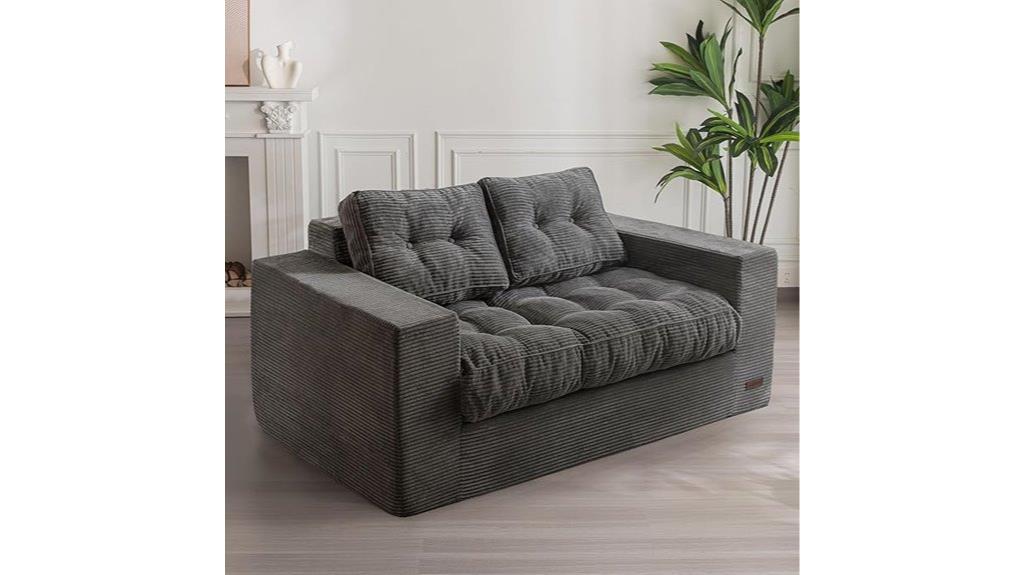 adult dark grey bean bag