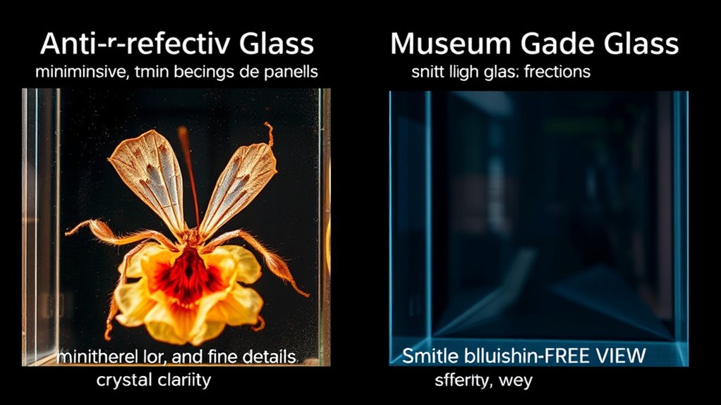 anti reflective versus museum glass
