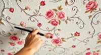 applying wallpaper to irregular ceilings