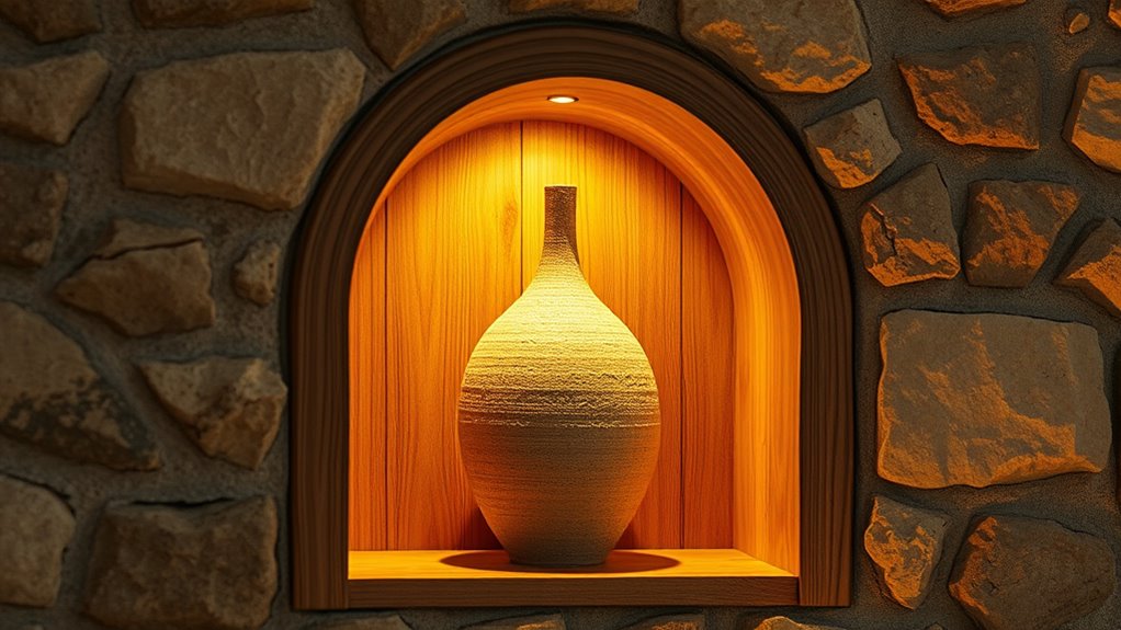 architectural niches showcase art