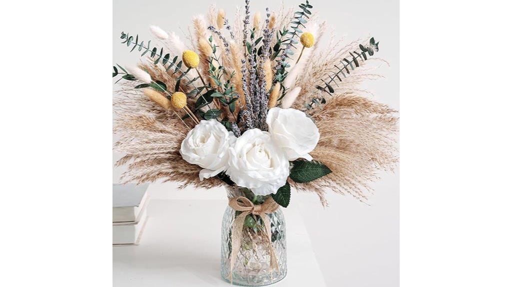 artificial flower vase decor