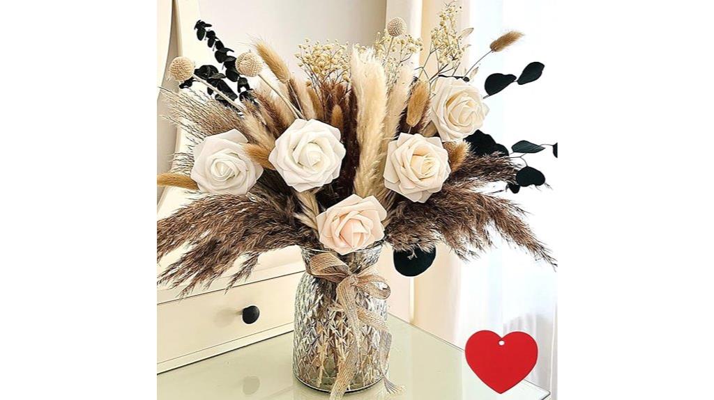 artificial flower vase set