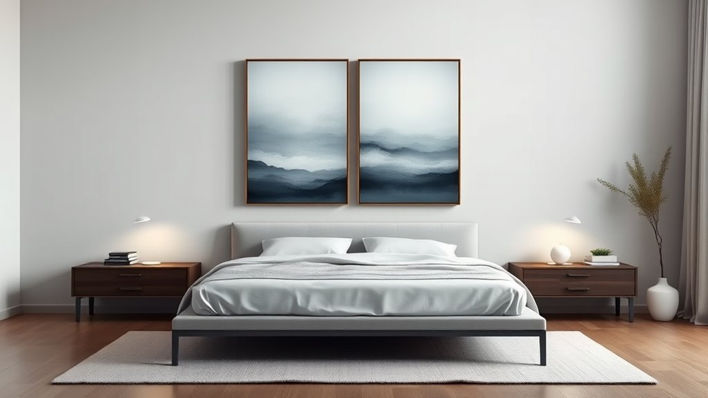 artwork height and lighting