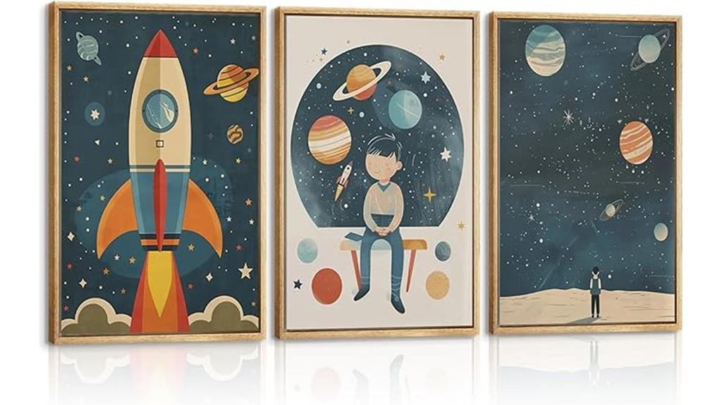 astronaut nursery wall decor