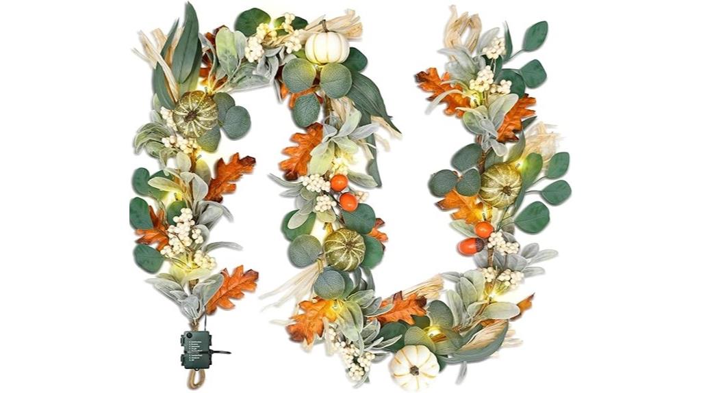 autumn eucalyptus pumpkin wreath