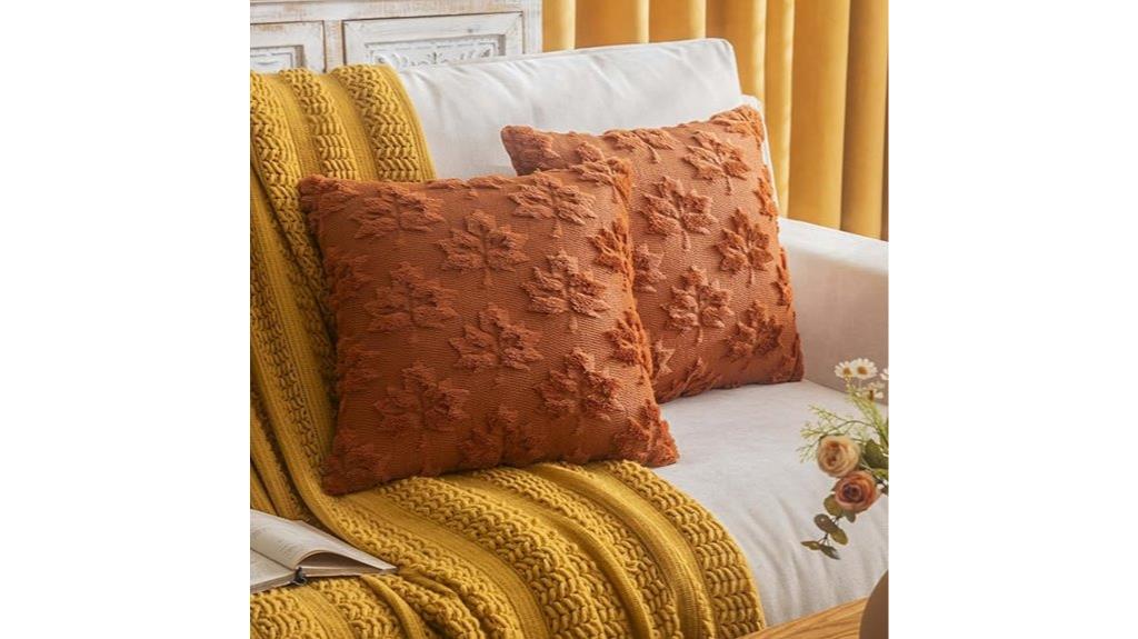 autumn leaf pillow set