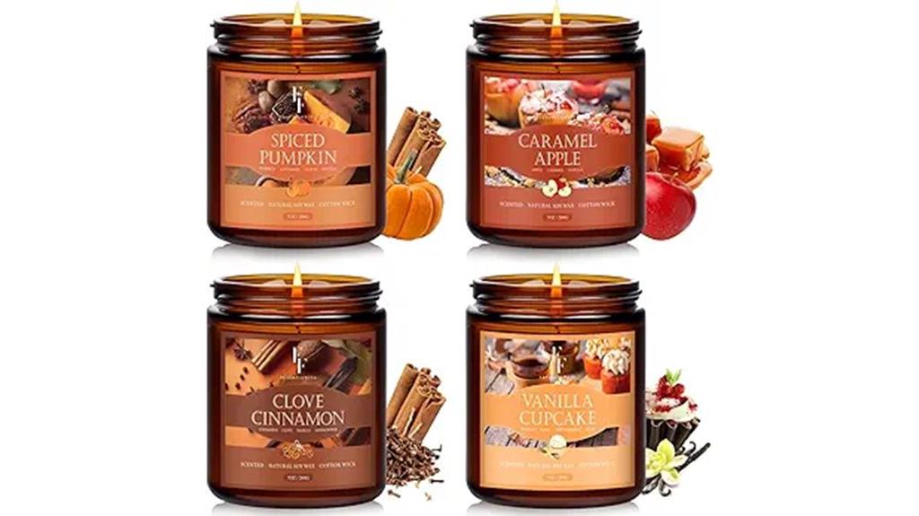autumn scented soy candles