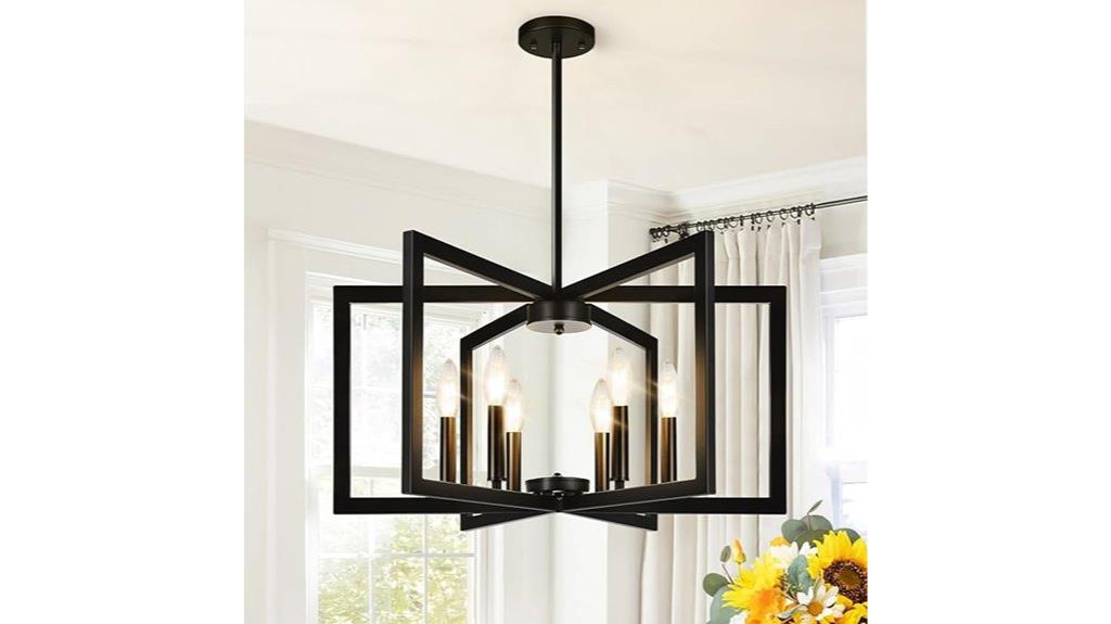 black 25 inch chandelier