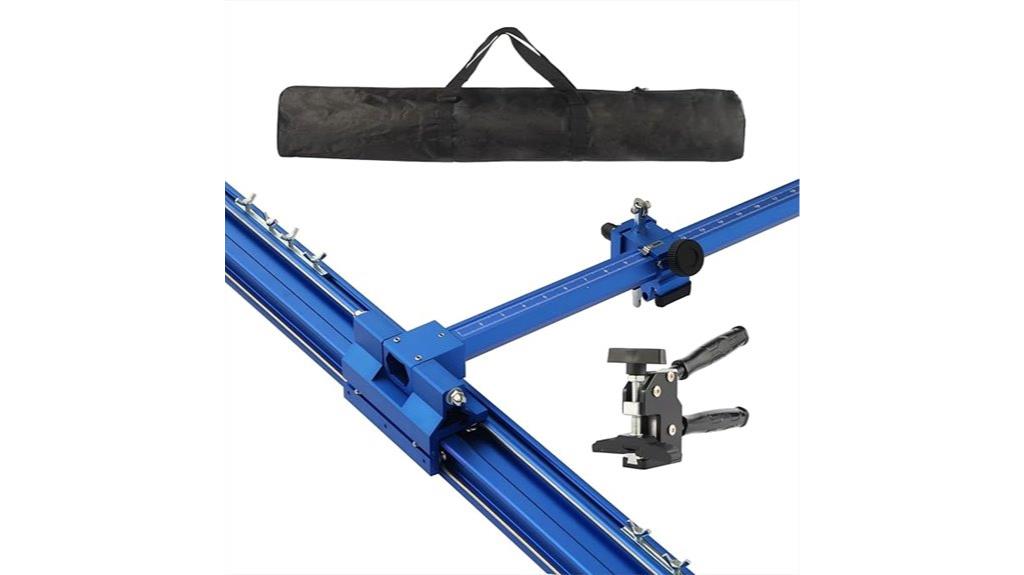 blue t shape tile cutter