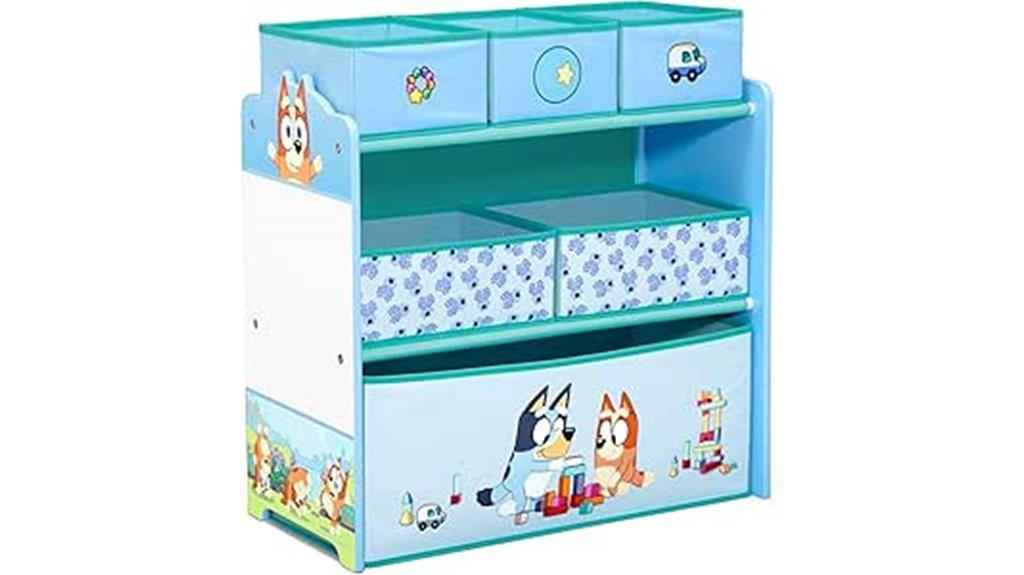 bluey themed toy storage
