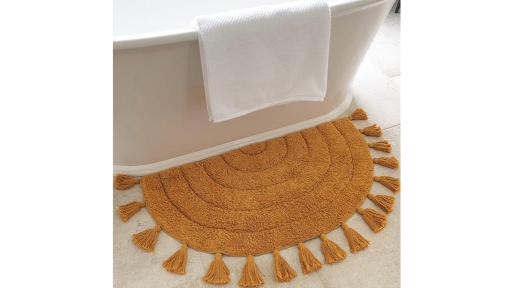 boho cotton bathroom rug