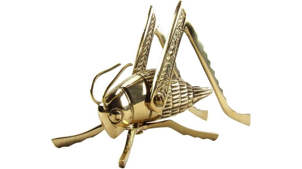 brass lucky cricket decor