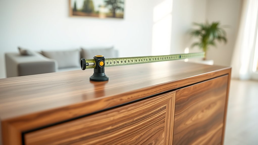 centering furniture accurately