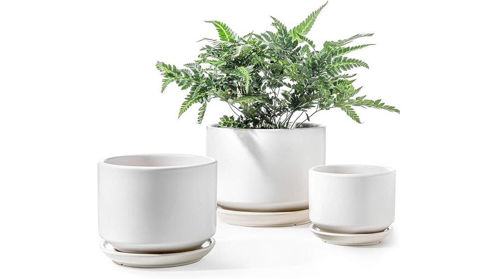 ceramic plant pot set