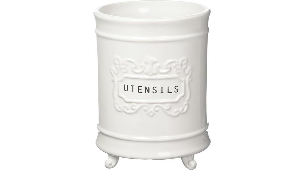 ceramic utensil holder dimensions