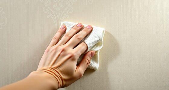 cleaning wallpaper by material
