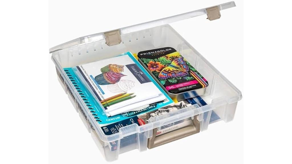clear craft storage box