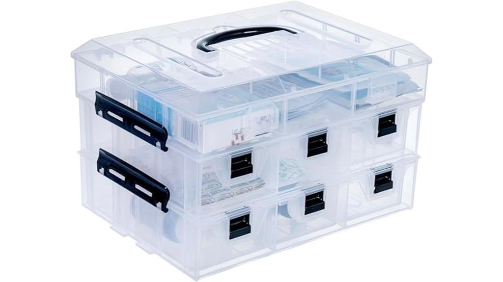 clear plastic storage container