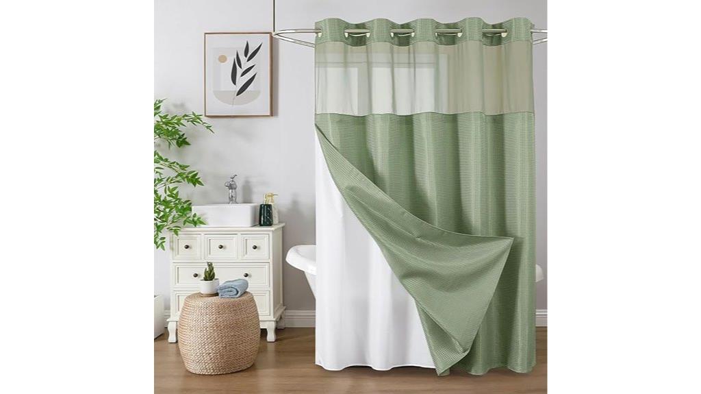 colorful star shower curtain