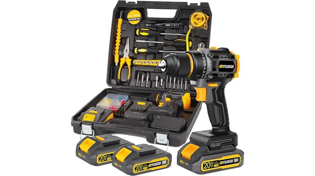 comprehensive brushless drill kit