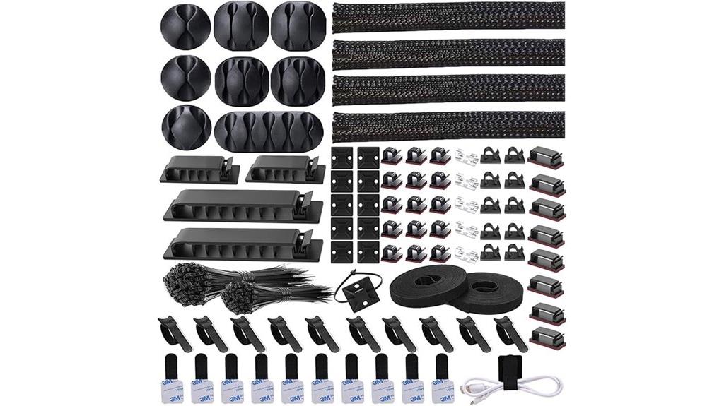comprehensive cable organizer kit