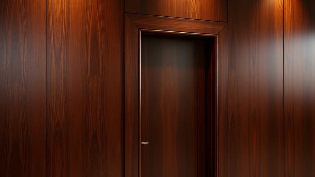 concealed doors with seamless design