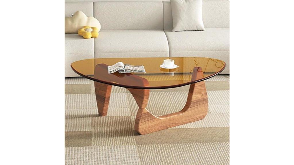 contemporary clear glass table