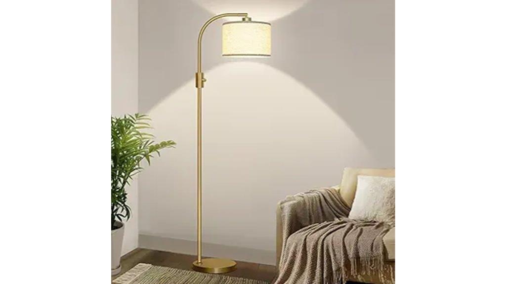 contemporary linen floor lamp