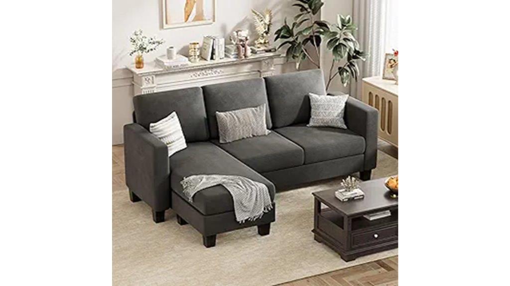convertible small apartment sofa