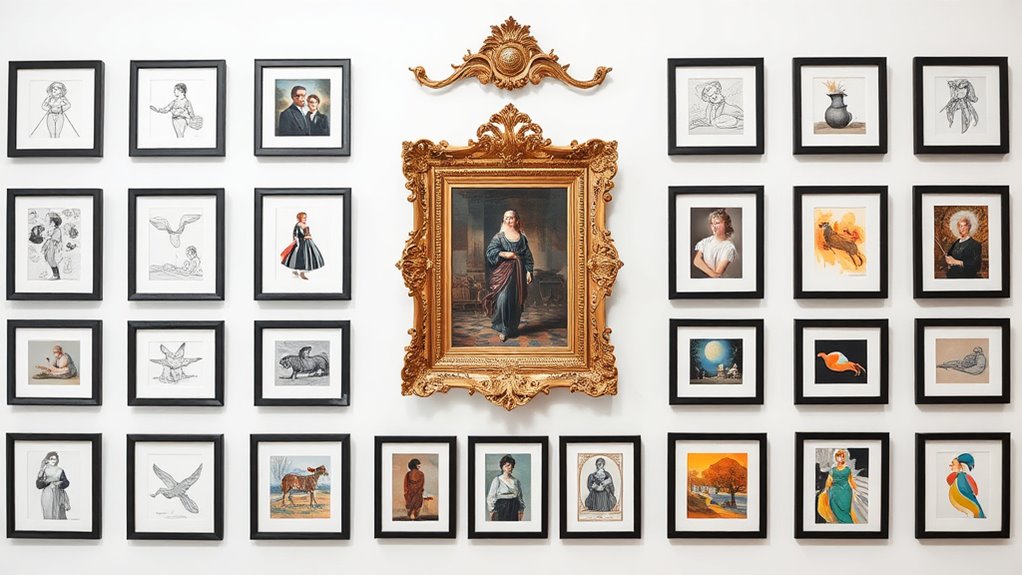 create balanced gallery focal