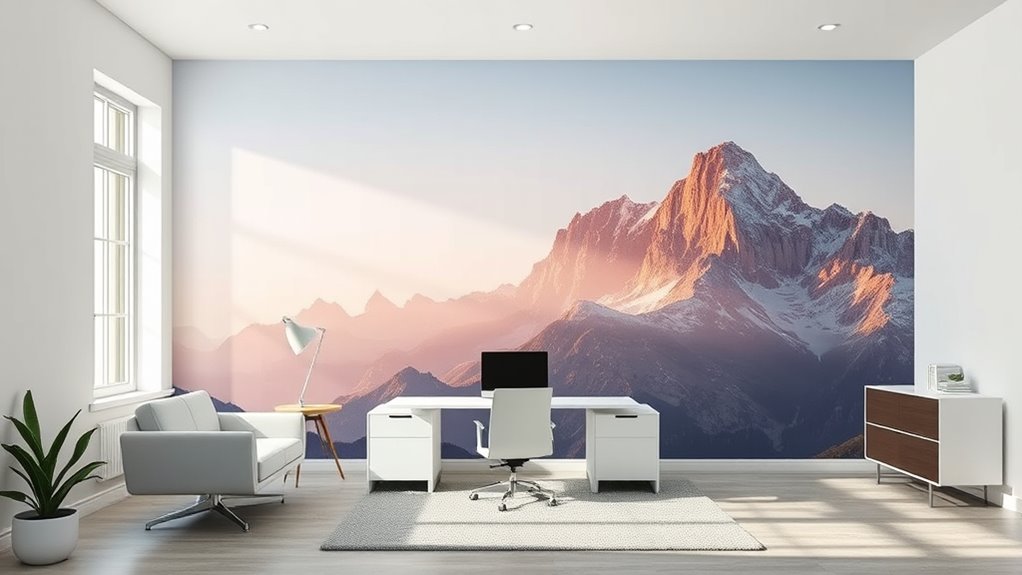 creative motivating wall murals