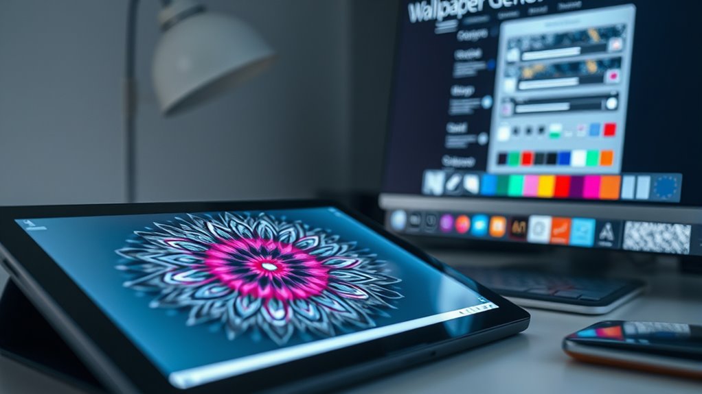 customizable online wallpaper creation