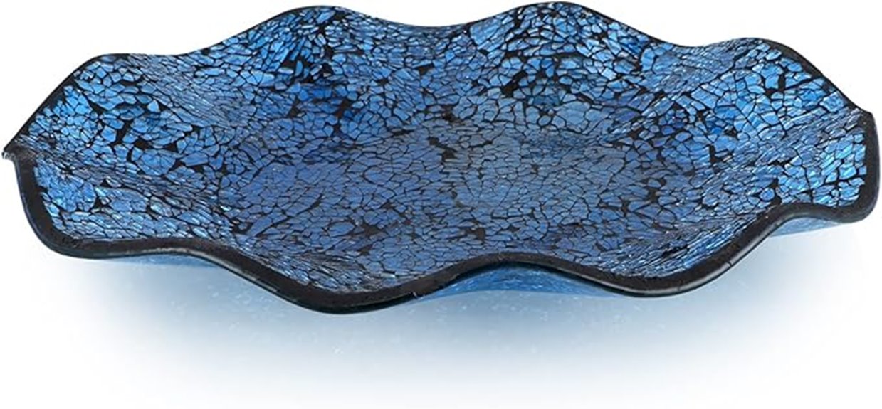 decorative glass plate tray